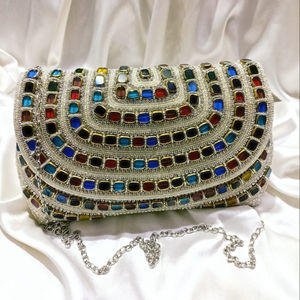 Partywear Ethnic Clutch Bag - Bridal Clutch Bag - Product Image 1