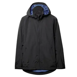 Veste de sport à capuche pour hommes, imperméable, demi-fermeture éclair, coupe-vent, personnalisé, nouvelle collection 2020