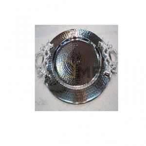 Nueva vajilla clásica, té y café cuenco para servir, mango de cuerno de ciervo Original con bandeja martillada redonda de Metal al precio más bajo - Product Image 5
