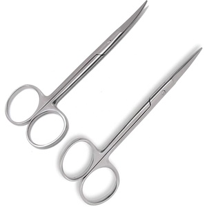 Tijeras Curvas Super Cut Iris, Cuchillas Afiladas de Acero Inoxidable, Instrumento de Corte de Precisión Quirúrgica y Médica con Punta Fina - Product Image 1