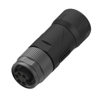 Marvtech femelle étanche droite mini change 7/8 assemblage filaire de champ prise de connecteur d'alimentation industrielle