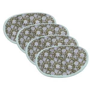 High Grade Christmas Fancy Dinner Printed Color Round Napkins Hotel Restaurant Use Wholesale High Quality <b>Wood</b> <b>Block</b> Print Color - Product Image 3