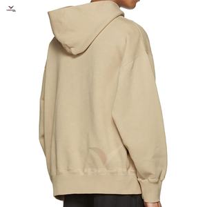 Sweatshirts à capuche roses de haute qualité pour hommes, molleton de polyester brodé blanc uni personnalisé tricoté avec un approvisionnement OEM, grande taille - Product Image 4