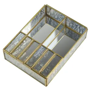 Royal Designer Jewelry Box Decorative Glass Box And Trinket Design For Jewelry Display Home Decoration Custom Design Box