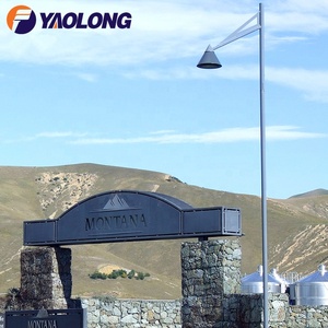 Yaolong 304 316 Thép Không Gỉ <span class=keywords><strong>9</strong></span> Mét Chất Lượng Cao Ngoài Trời Một Cánh Tay Ánh Sáng Đường Phố Cực Thép Đường Lái Xe Đèn Cực - Product Image 3