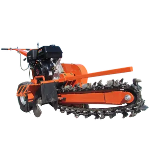 Benzinemotor Hand-Held Trencher Machine Cutters Trencher Walk-Achter Trencher