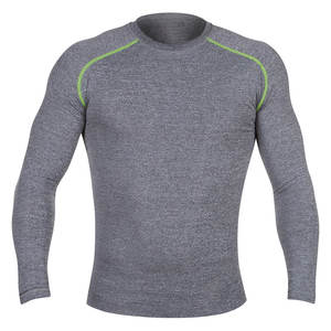 Meilleure qualité hommes à manches longues MMA Rash Guard dernier modèle vente chaude Services OEM simples - Product Image 1