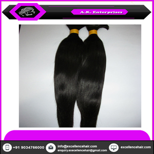 Cheveux brésiliens vierges doublement étirés Cuticule alignée Cheveux humains droits Virgin Remy Temple Fournisseur de cheveux humains donné d'Inde - Product Image 4