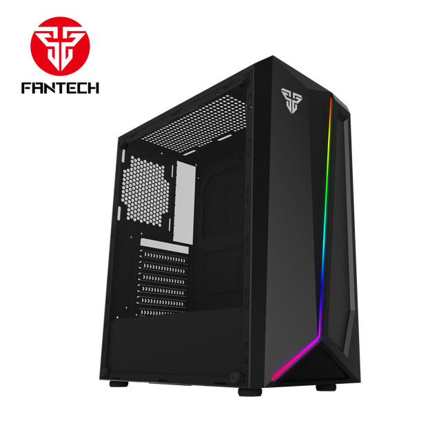 Cheap Price TOP Quality Cool RGB Illumination Black Steel Fantech CG71 Pc Case Tower