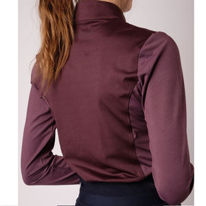 Camisas de equitación para mujer Baselayer Top Show Shirt Sportswear Ropa ecuestre personalizada de alta calidad Camisa de equitación al por mayor - Product Image 3