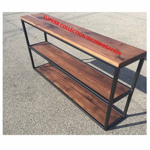 Consolle di lusso convertibile a tre livelli con struttura nera e piano in legno massello stile <span class=keywords><strong>barocco</strong></span> per uso lavanderia