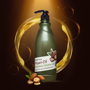 Cosmético Coreano / Champú y Acondicionador con Aceite de Argán para Volumen Completo 1,000ml Hidratante y Reparador del Cabello - Product Image 1