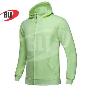 เสื้อกันหนาวแบบสวมหัวมีฮู้ดผ้าคอตตอนผ้าฟลีซปักโลโก้มีซิปสีตัดกันสำหรับทุกเพศขนาด - Product Image 1