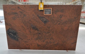 Losa grande de granito rojo multi indio, diseño moderno, superficie pulida, grado superior, USO HOTELERO - Product Image 6