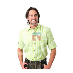 Chemise traditionnelle allemande, en coton, à carreaux, style écolier, oktoberkes, Lederhosen, haut-parleur - Product Image 6