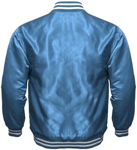Veste en Satin pour homme, blouson d'hiver en polyester, manches raglan, décontracté, haute qualité, OEM - Product Image 6