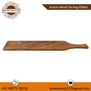 Plateau de service en bois d'acacia fait à la main de haute qualité à bas prix approvisionnement en vrac avec très peu de quantité minimale de commande par le fabricant de confiance exportateur - Product Image 4