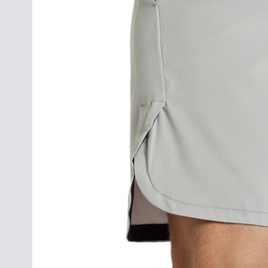 Shorts de sport confortables pour hommes Pure Platinum, entrejambe de 8 pouces, séchage rapide, frais, cordon de serrage réglable, broderie, écologiques, entraînement personnalisé - Product Image 3
