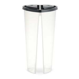 ÉCHANTILLON GRATUIT 700ml Gobelet à bulles en forme de cœur Double plaisir Gobelet jetable en plastique Gobelet double séparé - Product Image 1