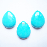 Cabochon en turquoise bleue, pierres naturelles pour la fabrication de bijoux, grand cabochon poire marquise, taille libre, turquoise GEMFORTE INC