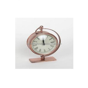 Hiện đại mạ Vàng <span class=keywords><strong>Apple</strong></span> <span class=keywords><strong>Shape</strong></span> kim loại bàn đồng hồ thạch anh kim hiển thị bảng đồng hồ - Product Image 6