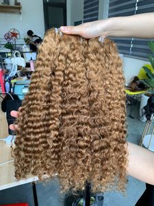 Extensiones de Cabello Rizado Natural de Donantes Vietnamitas, Trama Única, Cabello Rizado Natural de Múltiples Donantes, Todos los Colores en Lista, Mezcla - Product Image 3