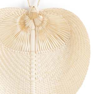 Éventail mural tissé en bambou, éventail pour la décoration murale - Product Image 5