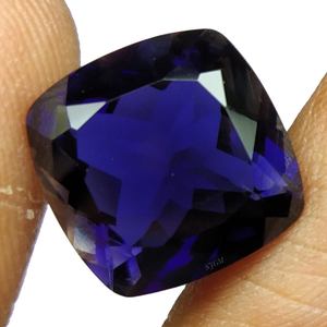 " 6mm Cushion Cut Natural IOLITE " Wholesale Factory Price High Quality Faceted Loose Gemstone Per Carat | NATURAL IOLITE | - Product Image 3