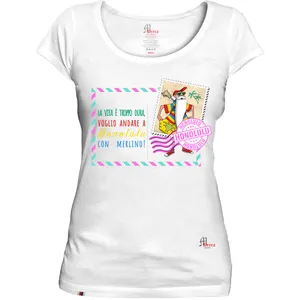 Camiseta de algodón de alta calidad para mujer, Camiseta 100% de alta calidad, nueva colección de Hawaii