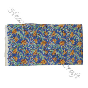 Tela con patrón Floral para textiles para el hogar y suministro de vestidos, tela de algodón, estampado de bloques a mano, teñido Natural Eco - Product Image 4