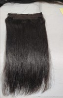 Extensions de cheveux indiens vierges Remy à clipser, lisses, 8 pièces, 100 grammes, double épaisseur, résistantes à la chute, douces et brillantes pour plus de volume