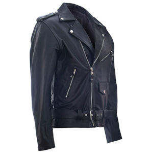 2025 vestes en cuir pour hommes personnalisées Style motard Vintage avec col montant conception de Logo surdimensionné et personnalisé OEM vente en gros - Product Image 5