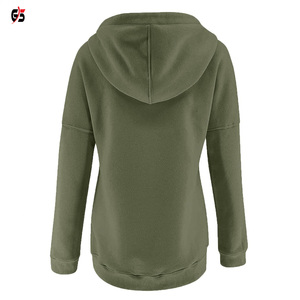 Sweat à capuche de style pull pour femmes 100% coton polaire tissu léger respirant vêtements chauds en plein air - Product Image 2