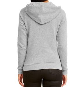Sweat-shirt à capuche zippé pour femme en coton et polyester 270g, veste de sport personnalisée pour la gym - Product Image 2