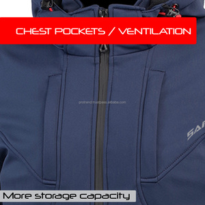 Veste de moto softshell thermique coupe-vent imperméable pour les livreurs et les acheteurs professionnels - Product Image 4