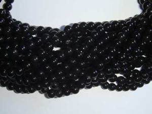 Onyx boule de pierres précieuses pour la fabrication de bijoux, boules rondes en pierre naturelle, noir, taille de 4mm, brin de 13 pouces, prix en gros, livraison gratuite - Product Image 2