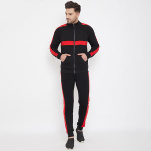 Chaqueta de poliéster con cremallera para deporte al aire libre, traje de pista de poliéster ajustado para hombre, chándal para correr con diseño propio, 100% - Product Image 4