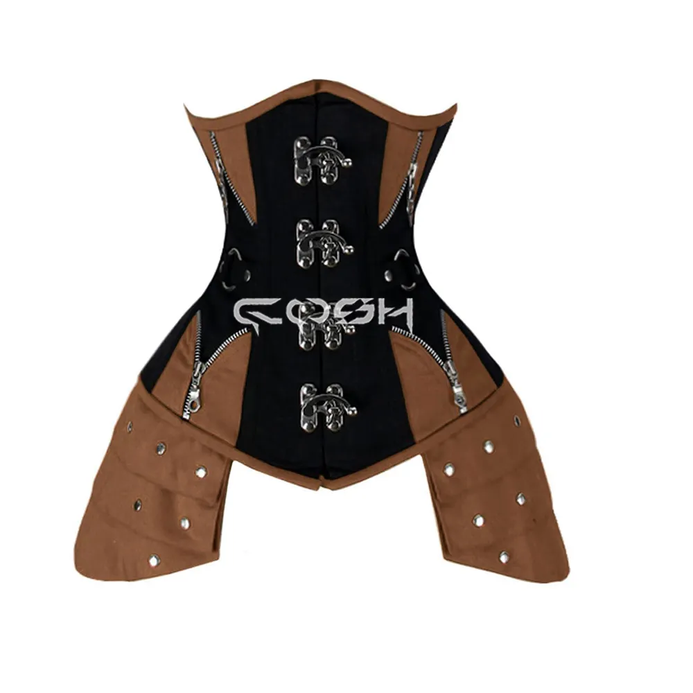 COSH CORSET Underbust Steelboned Waist Training Customized Gothic And Steampunk Cotton Corset Vendors And Exporter From Pakistan