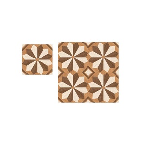 Couleur blanche avec design carré de couleur noire carreaux de sol en céramique brillante 40x40cm - Product Image 4