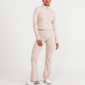 Venta al por mayor de ropa deportiva para hombre hoodi calidad superior personalizado mujeres chándal conjunto de dos piezas con capucha chándal ropa de correr para las mujeres cremallera Sudadera con capucha y Jogger 2 piezas - Product Image 5