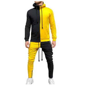 Survêtement de fitness unisexe de haute qualité sur mesure taille XL survêtement à blocs de couleurs pour hommes saison d'hiver Logo Plus Options pas cher - Product Image 1