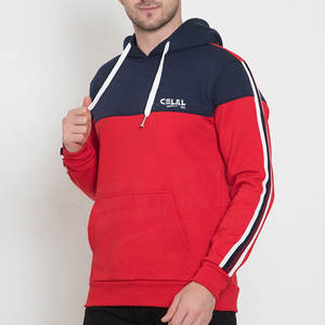 Sudadera con capucha de algodón para hombre, prenda deportiva masculina de alta calidad con estampado de felpa francesa y gruesa, Jersey personalizado con hombros al descubierto, ideal para invierno - Product Image 2