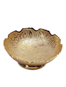 Bol de service indien en laiton, pour les restaurants d'hôtel et de service à la maison décor de plat, couleur personnalisée design moderne, plateau en métal - Product Image 6