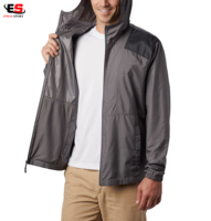 Veste coupe-vent décontractée pour homme de haute qualité, élégante, à col montant, imperméable, respirante et écologique pour l'hiver en extérieur