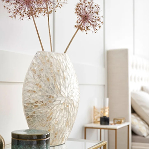 Vase en coquillage mère de perles, dispositif fabriqué à la main, Design personnalisé, vente en gros, été - Product Image 4