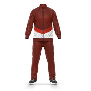 Vêtements de sport d'hiver à manches longues et col haut personnalisables pour hommes, survêtements de sport respirants à logo imprimé taille XL avec technique de sublimation - Product Image 1