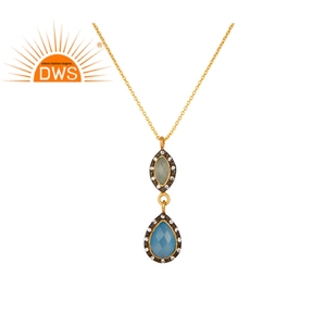 สร้อยคอโซ่จี้อัญมณีหลายแบบสำหรับผู้หญิง,เครื่องประดับหินโมราเครื่องประดับเงิน925ชุบทอง18K สำหรับปาร์ตี้ผู้จัดจำหน่ายเครื่องประดับ - Product Image 1