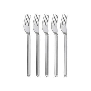 Ensemble de couverts en acier inoxydable plaqué argent avec poignée de doublure faite à la main Couverts à manger Fourchette à fruits Ensembles de couverts en acier inoxydable - Product Image 5