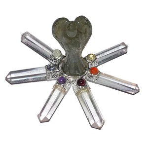 ขายส่งบำบัด Labadorite เทวดาจักระเครื่องกำเนิดไฟฟ้า - Product Image 1
