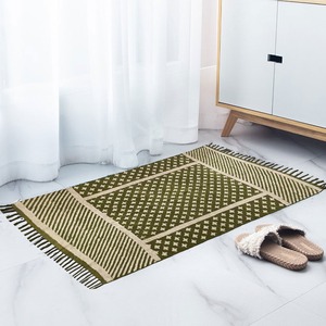 Bloque indio impreso las alfombras de algodón Boho alfombras para sala - Product Image 2